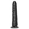 Real Rock Ultra Skin Gode Slim Dildo 18 x 4.2cm Noir